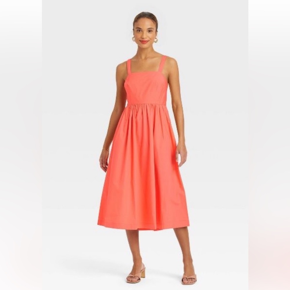 EUC A New Day Orange Sundress